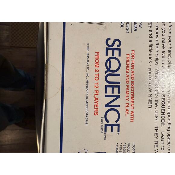 Jax SEQUENCE Board Game - New in Box - Picture 7 of 8